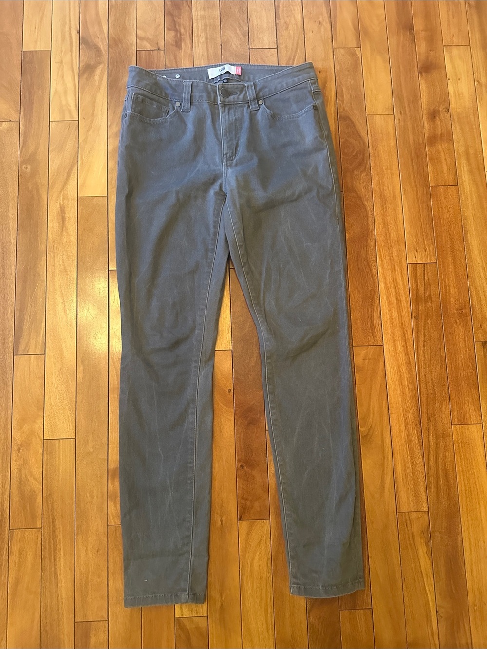 CAbi Women's Skinny Jeans in Charcoal Gray